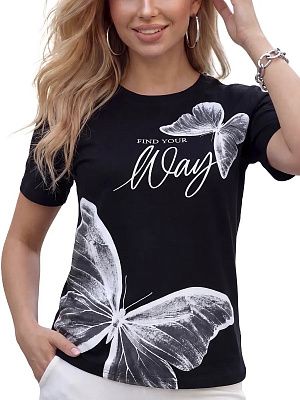 картинка Футболка женская 320 магазин Одежда+ являющийся официальным дистрибьютором в России 